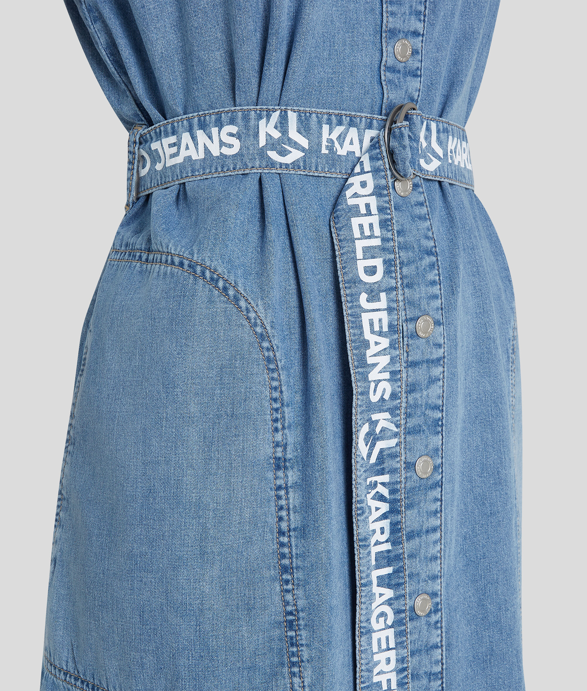 (image for) Colorful KLJ Sleeveless Denim Shirt Dress